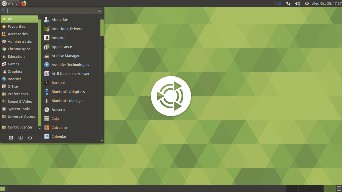 Ubuntu mate внешний вид