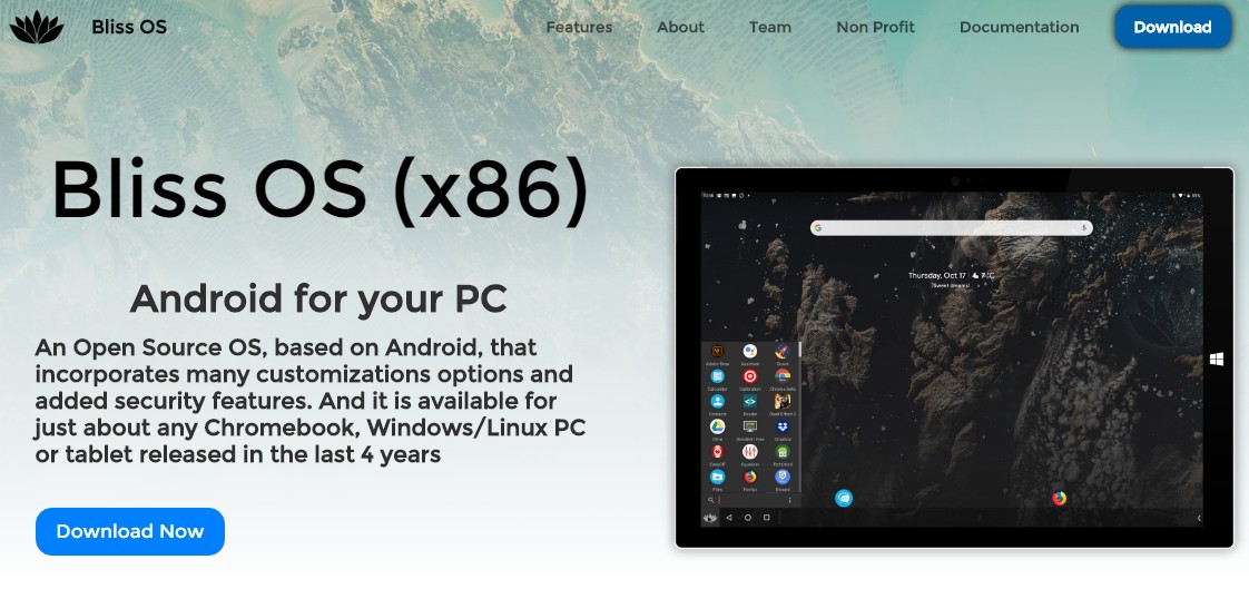 download bliss android emulator for pc