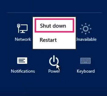 How to Shutdown Windows Server 2012?